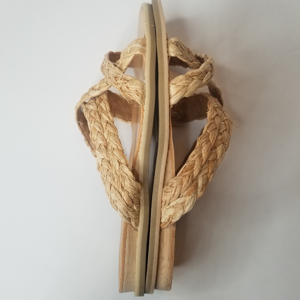DOLCE VITA Nebi Woven Raffia Slide Braided Strap Sandal - Picture 6 of 8